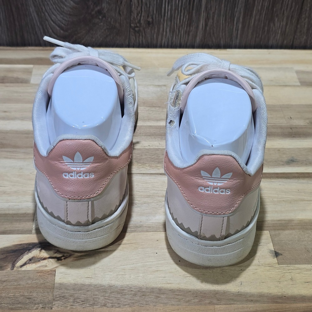 Adidas Superstar Womens Shoes Size 5 White Pink Yellow H05638 Shell Toe Sneakers - Picture 12 of 16